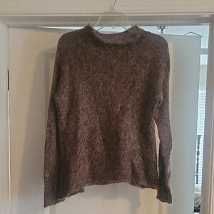 Women's Elegant Knit Turtleneck Sweater - Purple